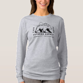 Bären-Abenteuer-Outdoor-Ausrüstung T-Shirt
