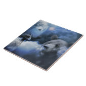 Bären, Adler und Wolf Art Tile Fliese (Seite)