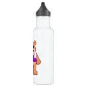 Bären als Bauer mit Rake Edelstahlflasche (Rechts)