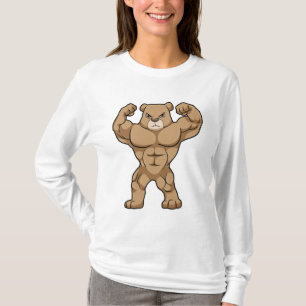 Bären als Bodybuilder mit großen Muskeln T-Shirt