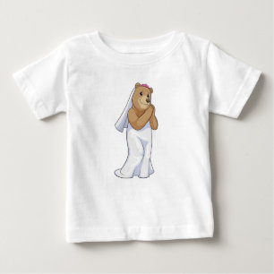 Bären als Brille mit Schleier Baby T-shirt