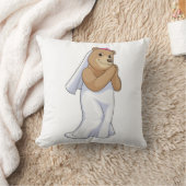 Bären als Brille mit Schleier Kissen (Decke)