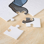 Bären als Handwerker mit Werkzeugkasten Puzzle (Seite)