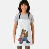 Bären als Handwerker mit Werkzeugkasten Schürze (Insitu)