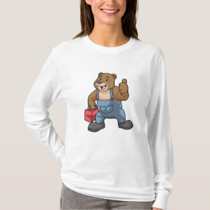 Bären als Handwerker mit Werkzeugkasten T-Shirt