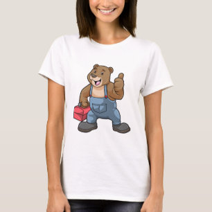Bären als Handwerker mit Werkzeugkasten T-Shirt