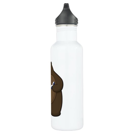 Bären als Lehrer mit Buch & Pointer Edelstahlflasche (Rechts)
