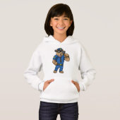 Bären als Polizeibeamter mit Baton Hoodie (Vorne ganz)