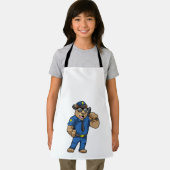 Bären als Polizeibeamter mit Baton Schürze (Insitu)