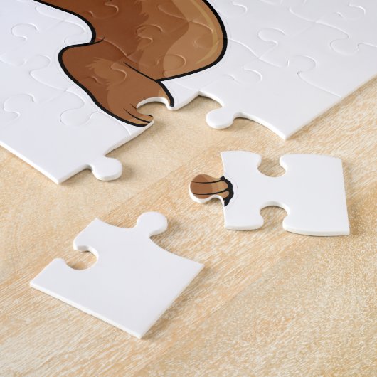 Bären als Sekretär mit Telefon Puzzle (Seite)