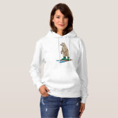 Bären als Skifahrer mit Ski Hoodie (Vorne ganz)