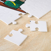 Bären als Skifahrer mit Ski Puzzle (Seite)