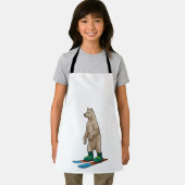 Bären als Skifahrer mit Ski Schürze (Insitu)