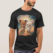 Bären am Strand T-Shirt (Vorderseite)