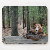 Bären an einem Picknicktisch Mousepad (Vorne)