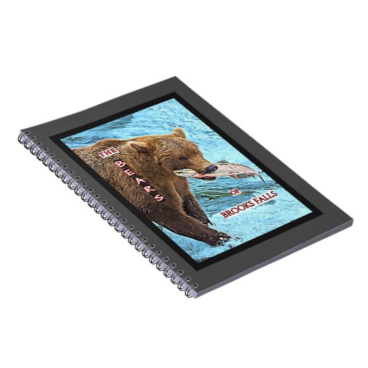 Bären aus Brooks Falls Blank Notebook Notizblock (Rechte Seite)