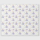 Bären aus dem Weltraumumschlagpapier Geschenkpapier (Flach)