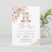 Bären-Baby-Party-Einladung Einladung (Stehend Vorderseite)