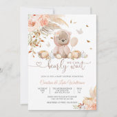 Bären-Baby-Party-Einladung Einladung (Vorderseite)