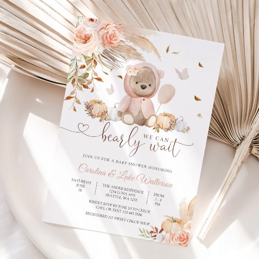 Bären-Baby-Party-Einladung Einladung