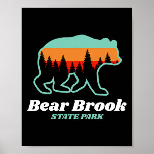 Bären-Bach-Staatspark New Hampshire Bear Mountains Poster