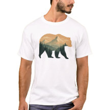 Bären Basic T-Shirt für Männer