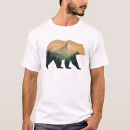 Bären Basic T-Shirt für Männer