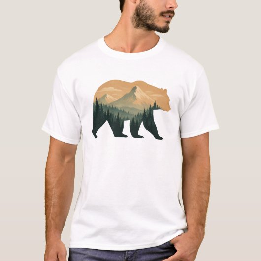 Bären Basic T-Shirt für Männer (Vorderseite)