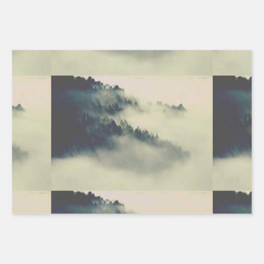 Bären, Berge, Schwarz und Rot-Lumberjack-Set Geschenkpapier Set (Vorderseite 3)