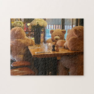 Bären-Café-Puzzle, 28 cm x 36 cm, 252 Teile Puzzle