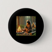 Bären Camping Button (Vorderseite)
