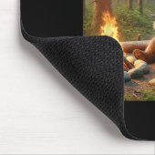 Bären Camping  Mousepad (Ecke)