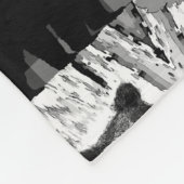 Bären-Collage Fleecedecke (Ecke)