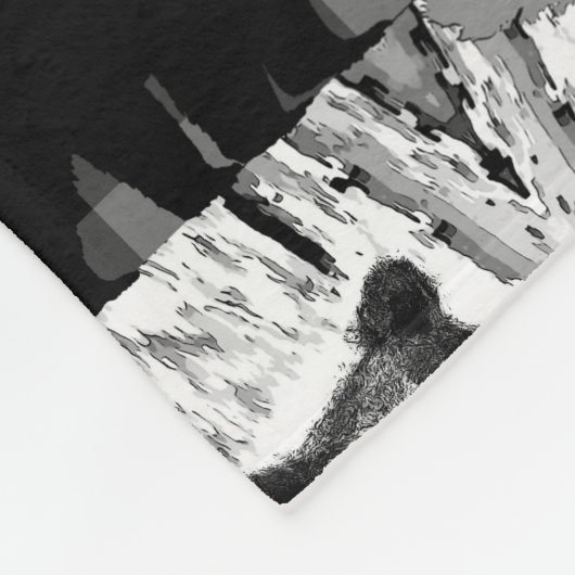 Bären-Collage Fleecedecke (Ecke)