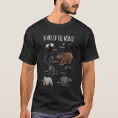 Bären der Welt Panda Polar Grizzly Black Niedlich T-Shirt (Vorderseite)