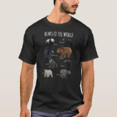 Bären der Welt Panda Polar Grizzly Black Niedlich T-Shirt (Vorderseite)