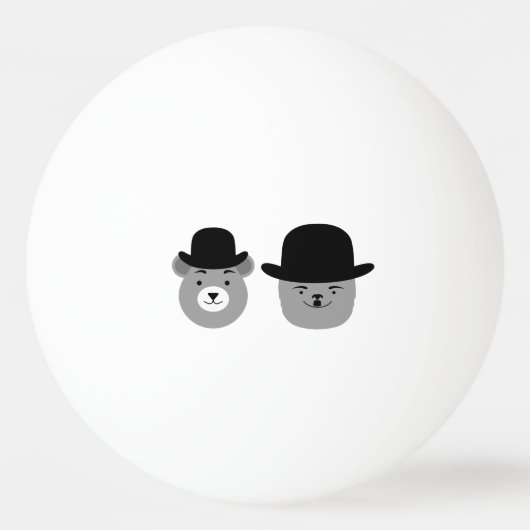 Bären der Wüste Tischtennisball (Vorderseite)