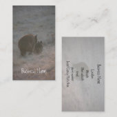 Bären, die am Sonnenuntergang gehen; Fördernd Visitenkarte (Vorne/Hinten)