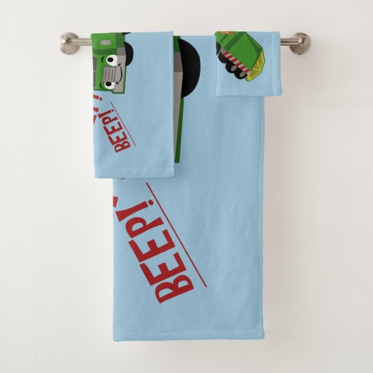 Bären, die einen LKW fahren Badhandtuch Set (Insitu)