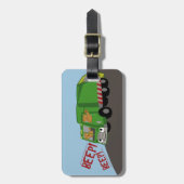 Bären, die einen LKW fahren Gepäckanhänger (Vorderseite vertikal)