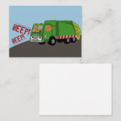 Bären, die einen LKW fahren Mitteilungskarte (Vorne/Hinten)