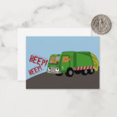 Bären, die einen LKW fahren Mitteilungskarte (Vorderseite/Rückseite Beispiel)