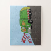 Bären, die einen LKW fahren Puzzle (Vertikal)