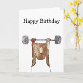 Bären, die Geburtstagskarte ausarbeiten Karte (Gelbe Blume)