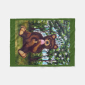 Bären Eating Ice Creme Baby Fleece Decke (Vorderseite (Horizontal))