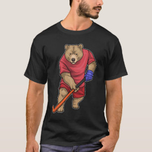 Bären Feld Hockey Feldhockeyschläger Sport T-Shirt