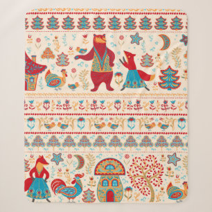 Bären, Fuchs, Hähnchen und Huhn mit Huhn, Feen o Sherpadecke