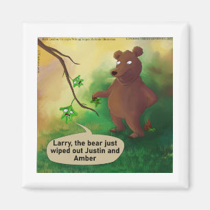 Bären gehen in den Woods Funny Rick London Magnet