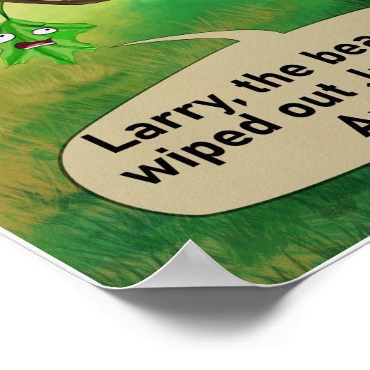 Bären gehen in den Woods Funny Rick London Poster (Ecke)