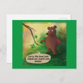 Bären gehen in den Woods Funny Rick London Postkarte (Vorne/Hinten)